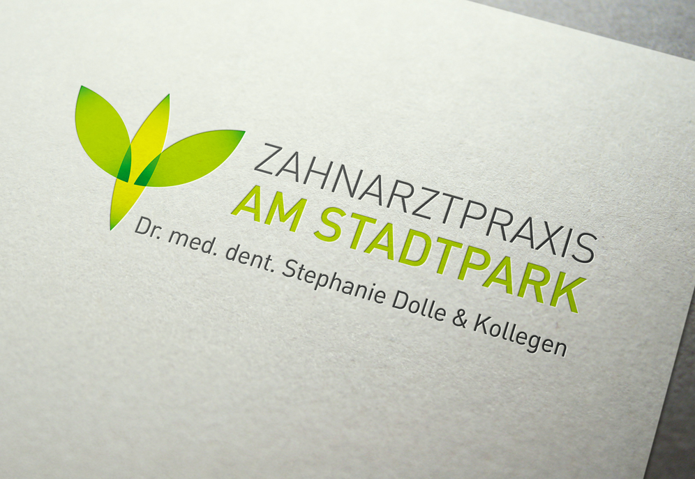 Zahnarztpraxis am Stadtpark, Corporate Design, Logo Close-Up